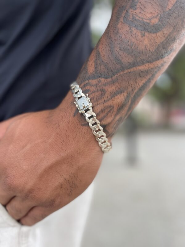 Pulseira 1x1 escama 10mm fecho gaveta